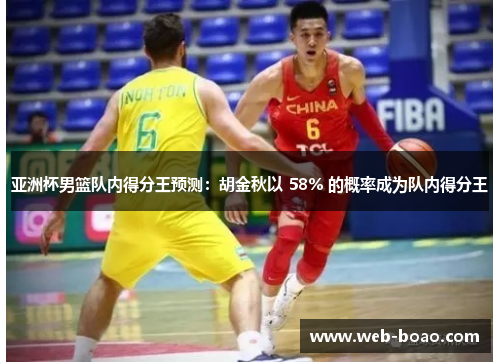 亚洲杯男篮队内得分王预测：胡金秋以 58% 的概率成为队内得分王